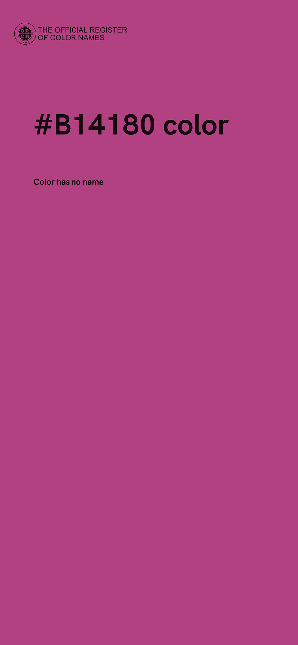 #B14180 color image