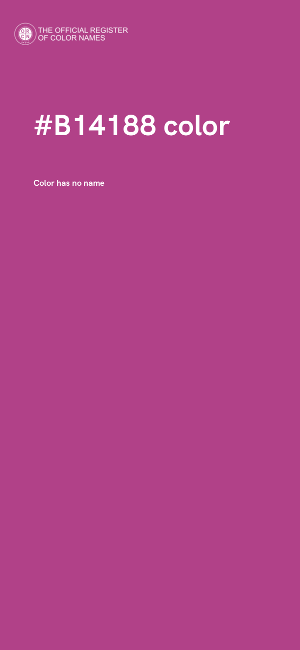 #B14188 color image