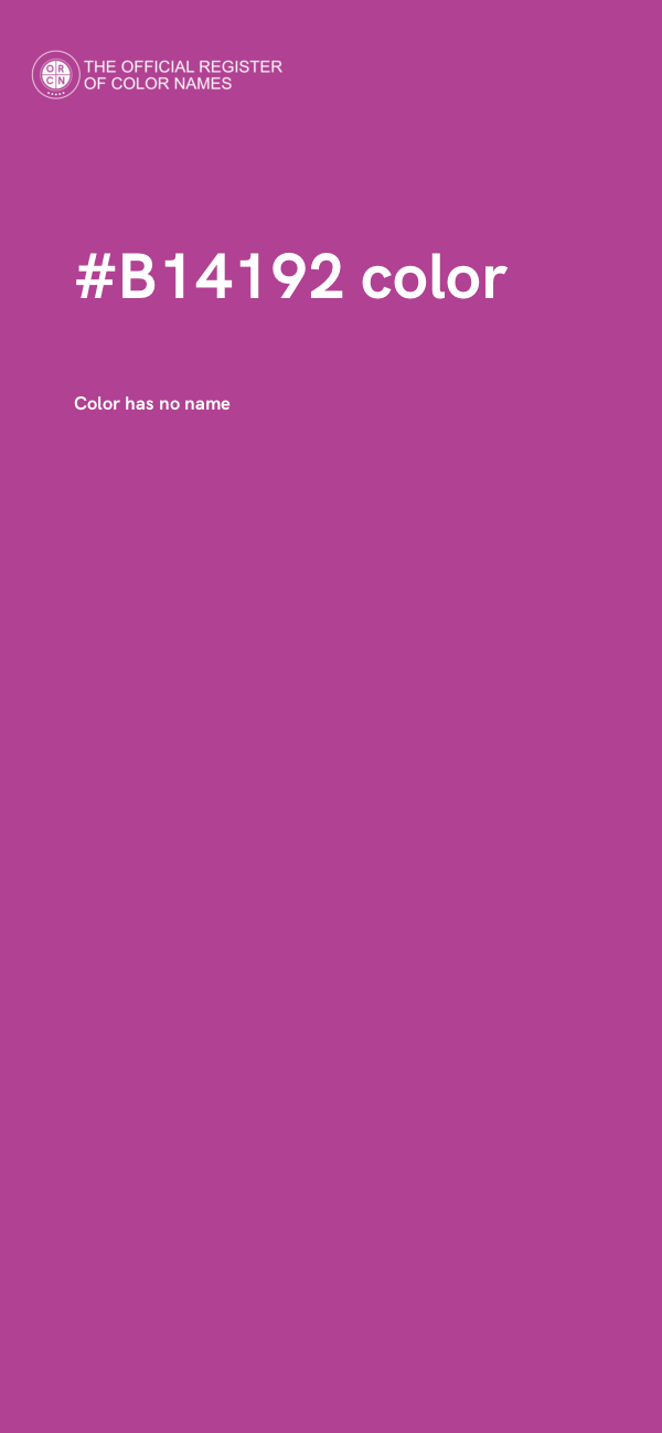 #B14192 color image