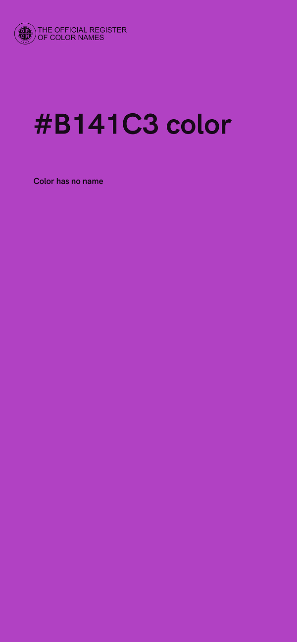 #B141C3 color image