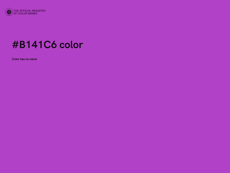 #B141C6 color image