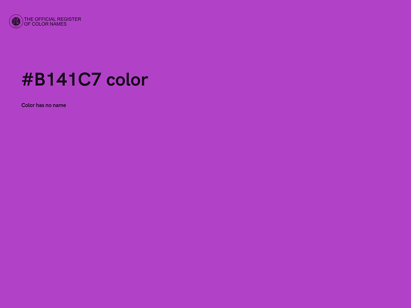 #B141C7 color image