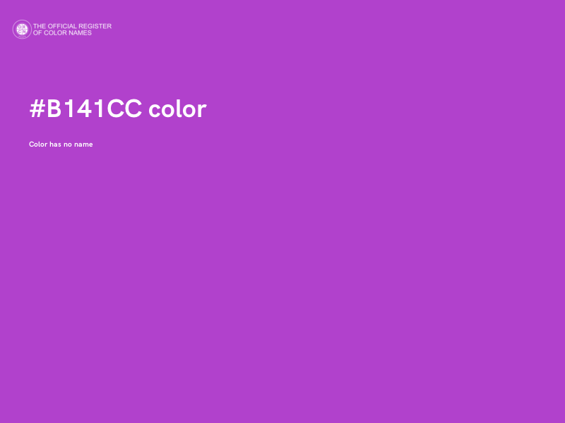 #B141CC color image