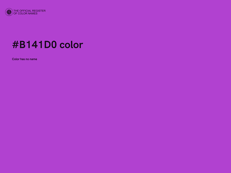 #B141D0 color image