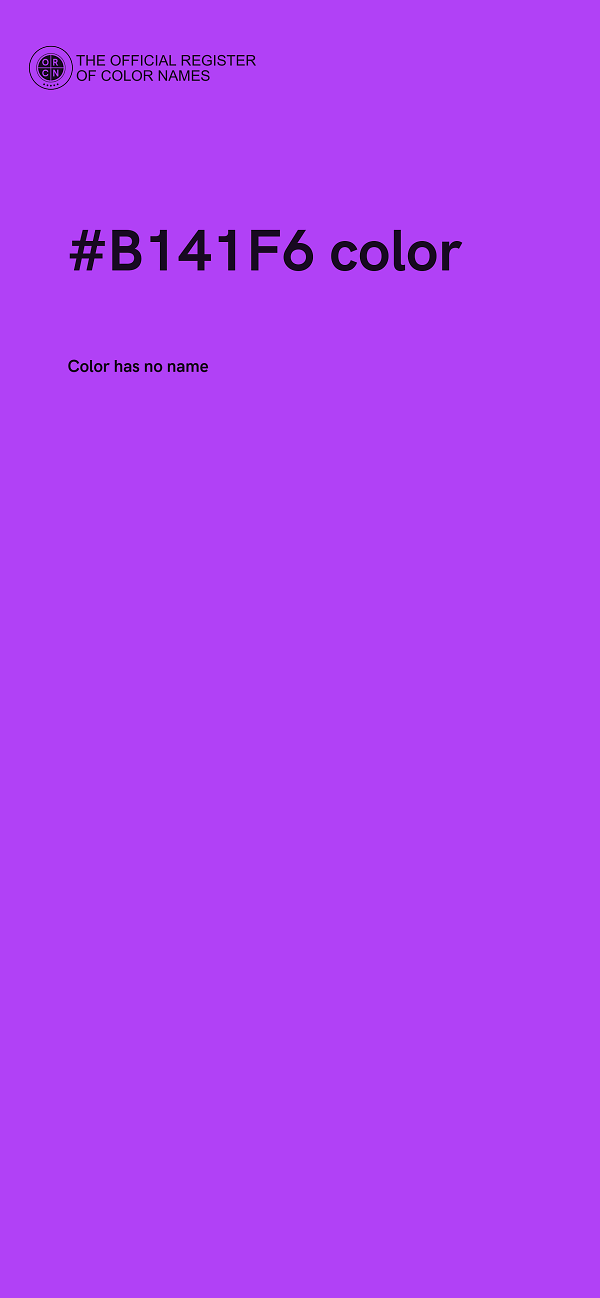 #B141F6 color image