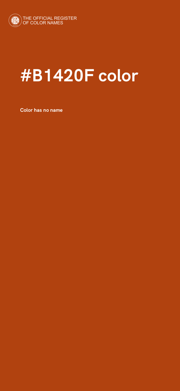 #B1420F color image