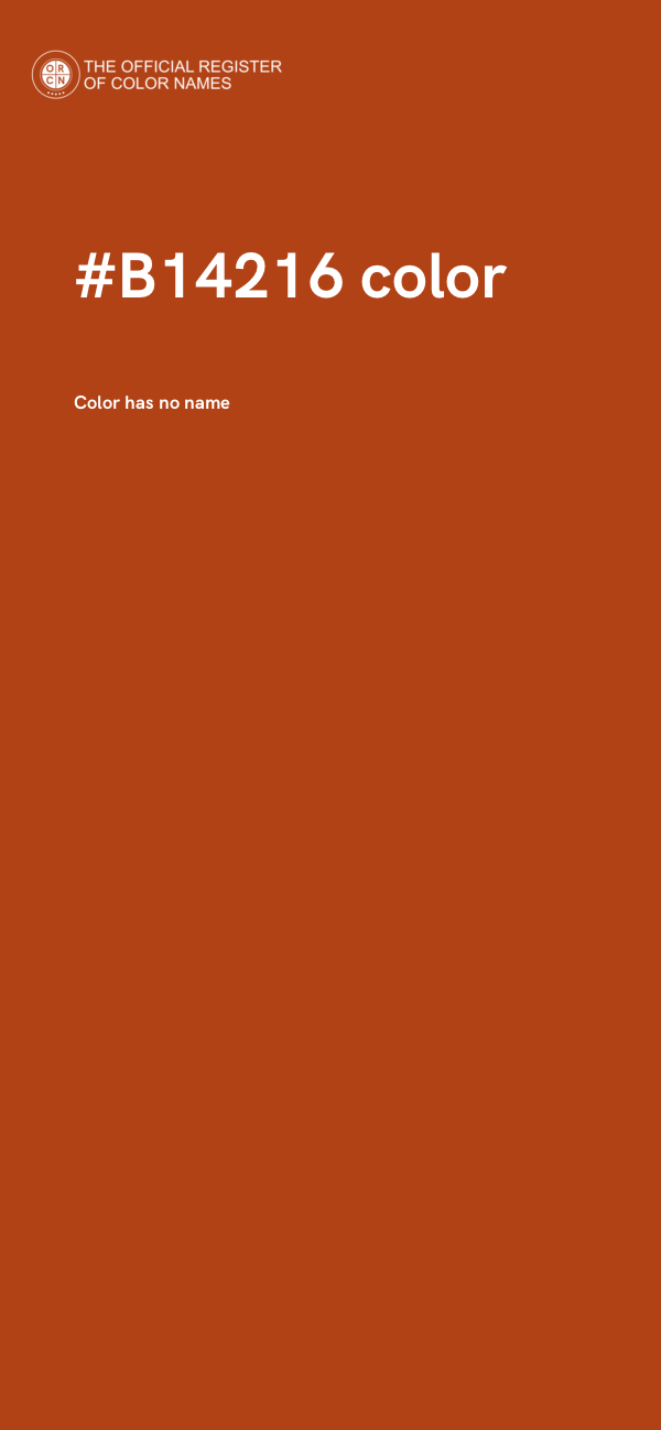 #B14216 color image