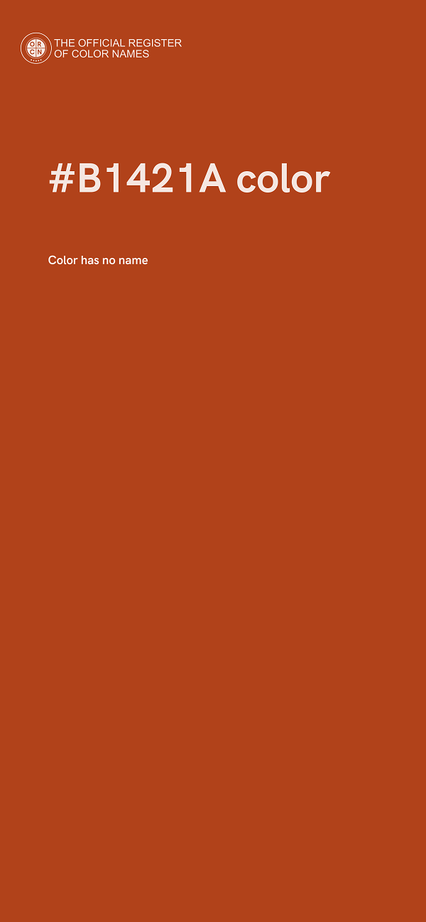 #B1421A color image