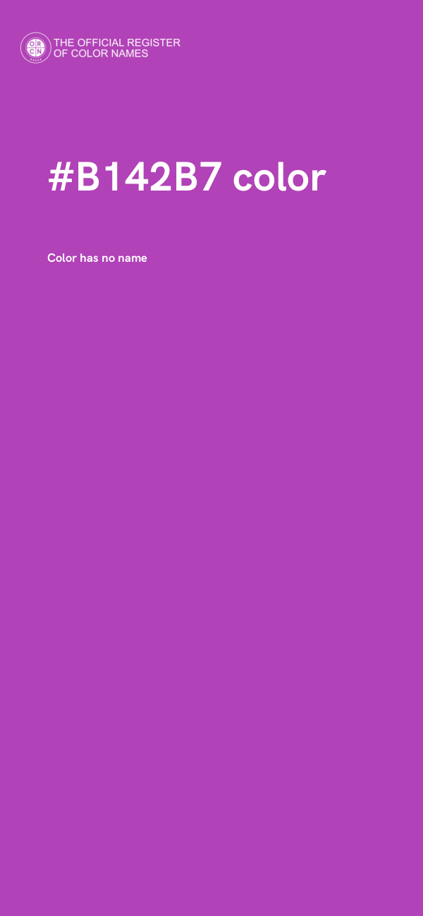 #B142B7 color image