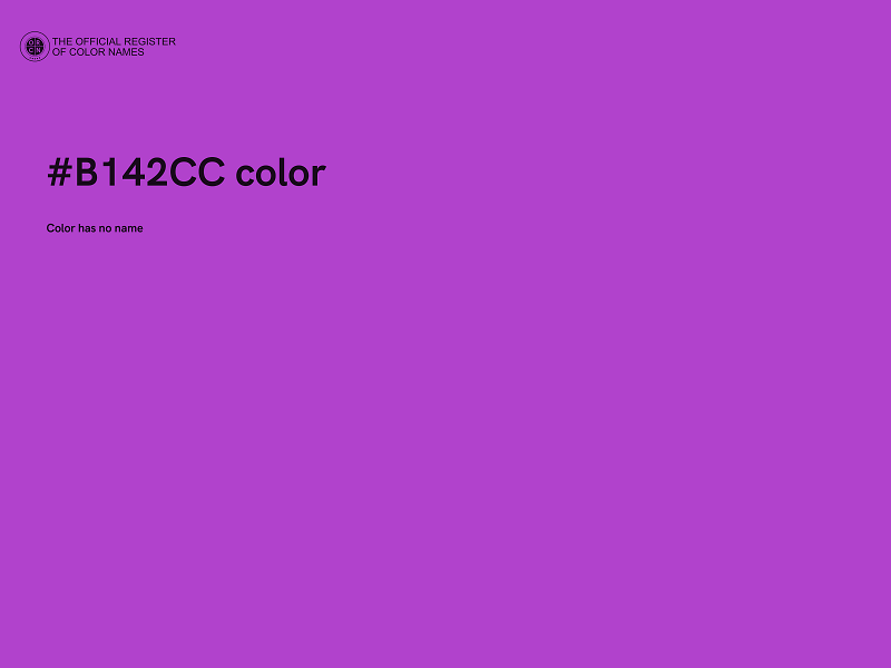 #B142CC color image