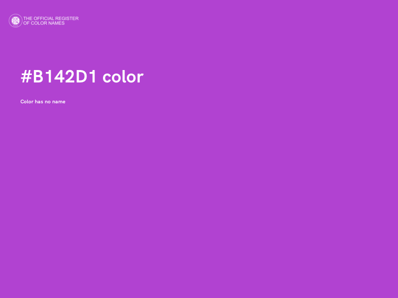 #B142D1 color image