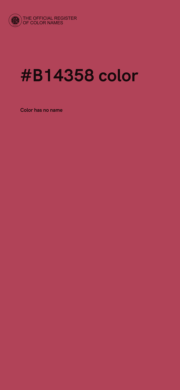 #B14358 color image