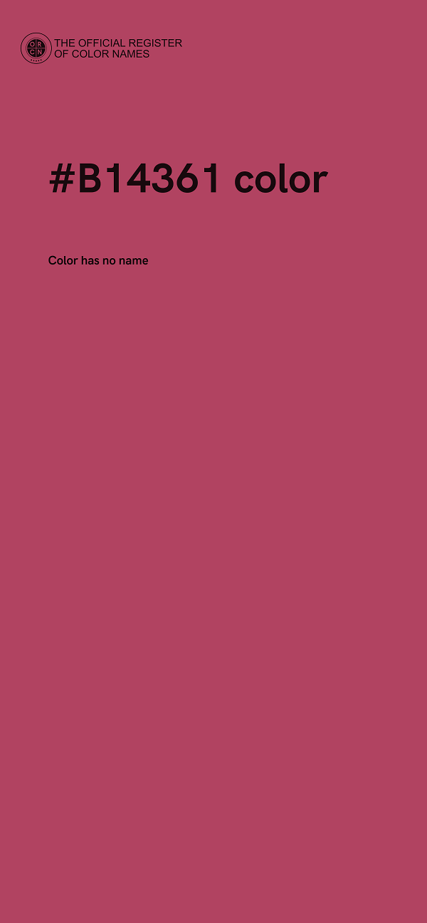 #B14361 color image