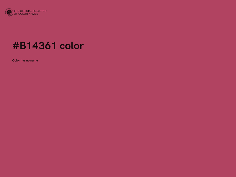 #B14361 color image
