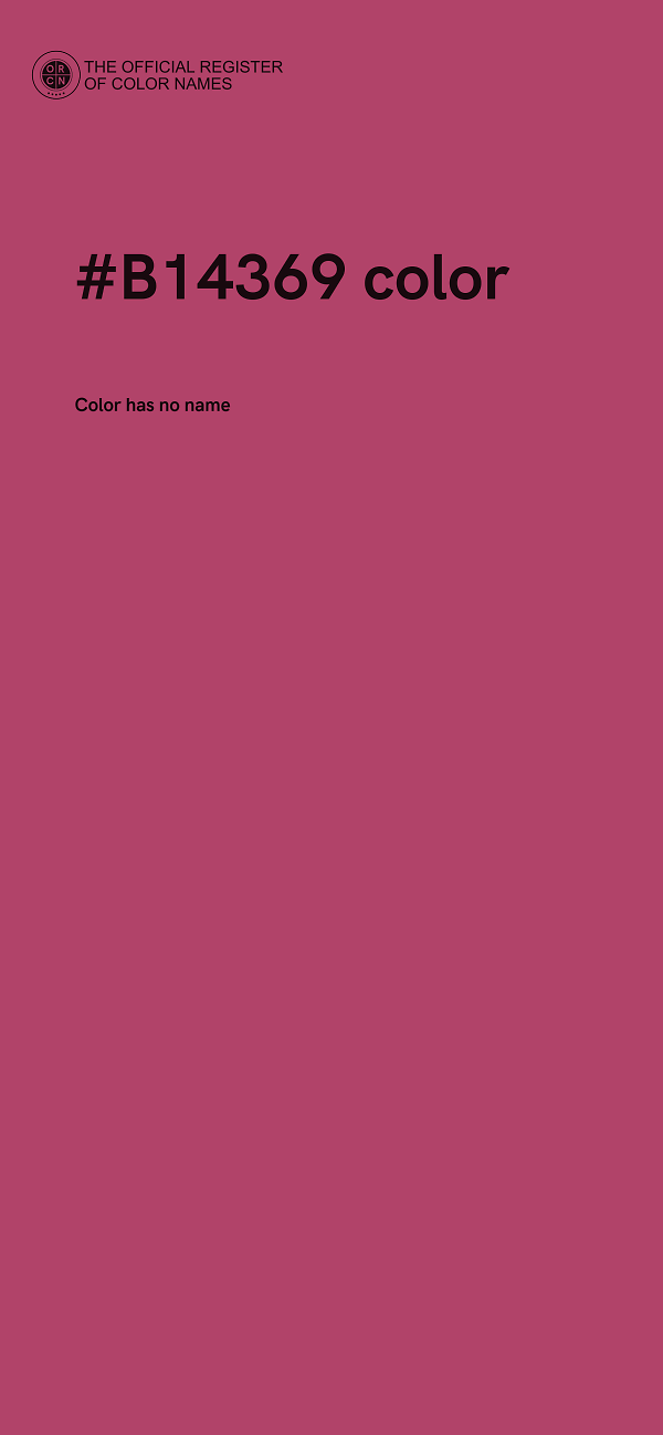 #B14369 color image