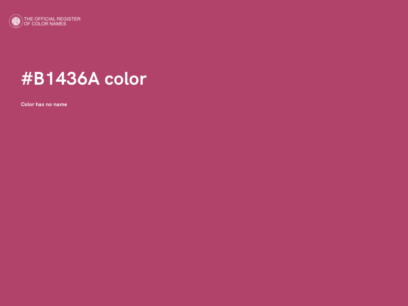 #B1436A color image