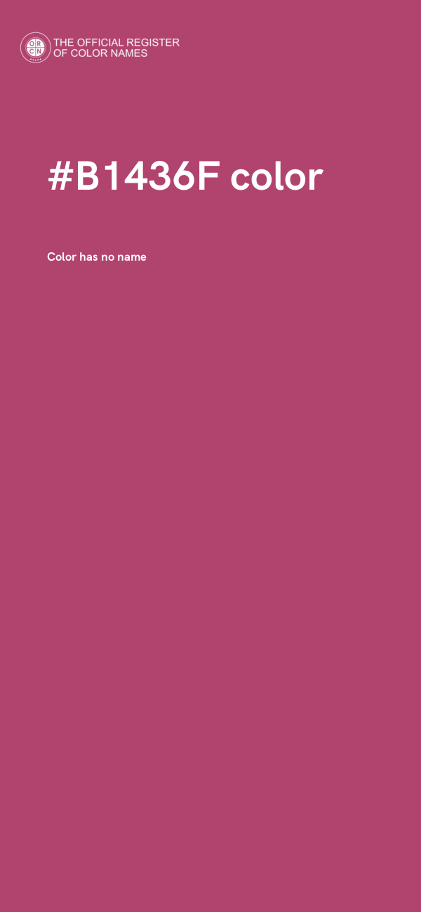 #B1436F color image