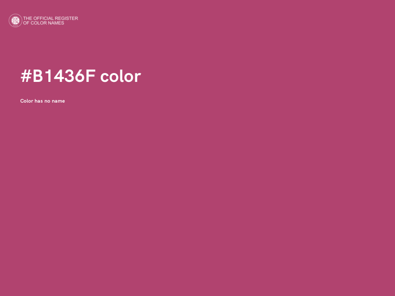 #B1436F color image