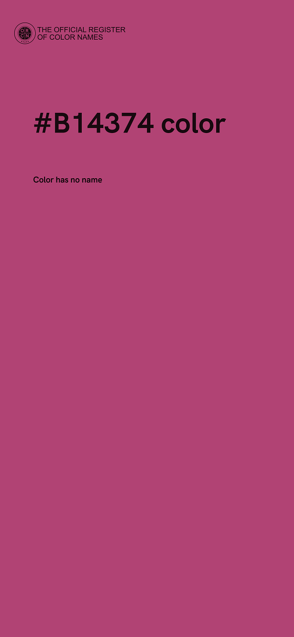 #B14374 color image
