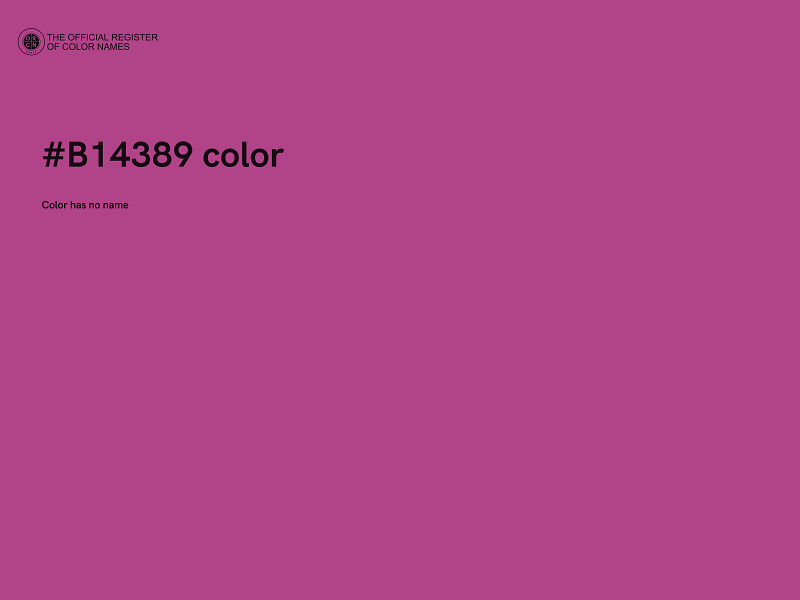 #B14389 color image