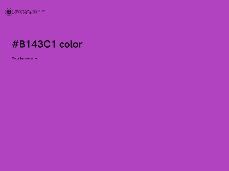 #B143C1 color image