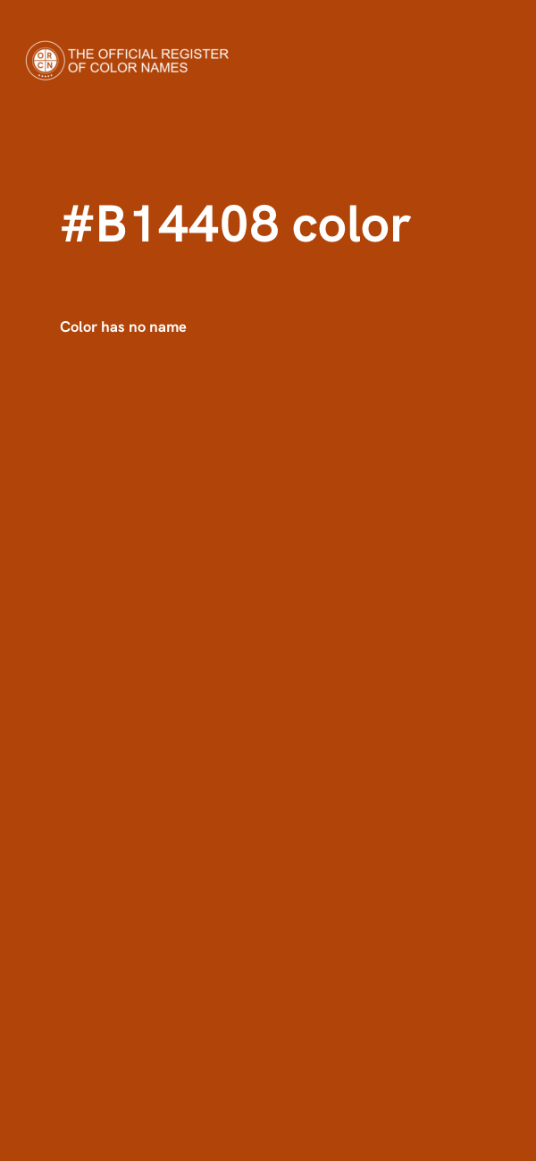 #B14408 color image