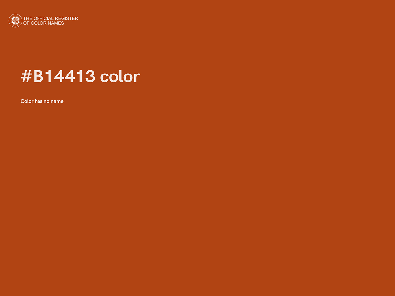 #B14413 color image