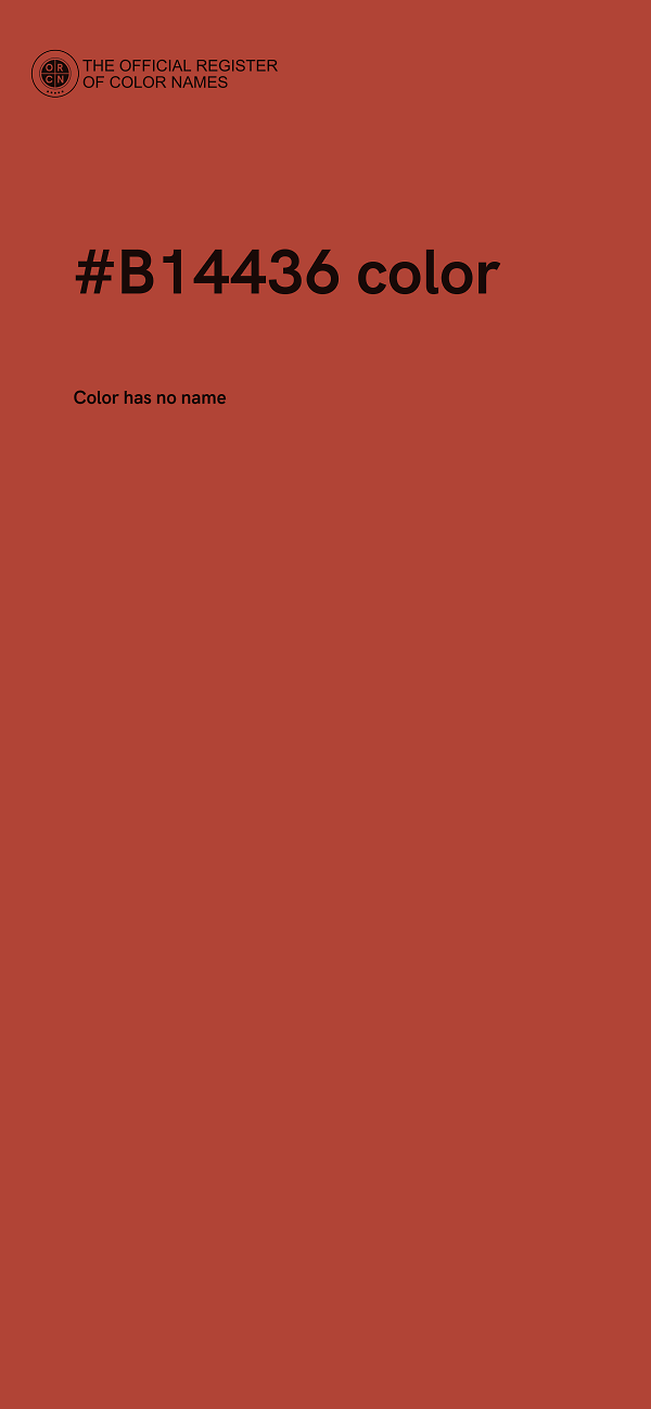 #B14436 color image