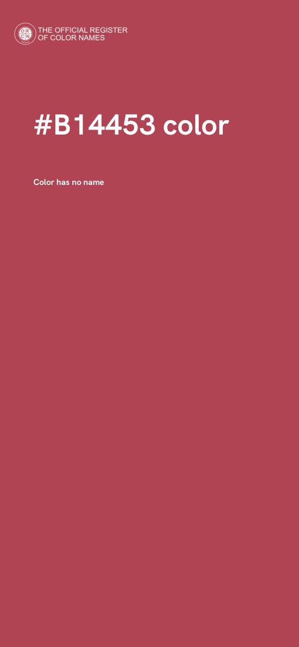 #B14453 color image