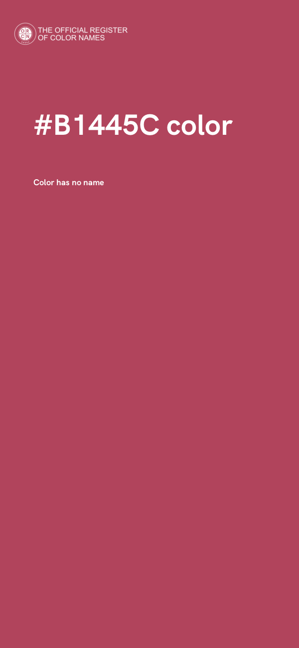 #B1445C color image