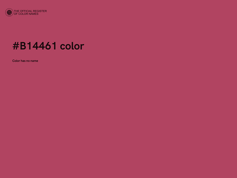 #B14461 color image