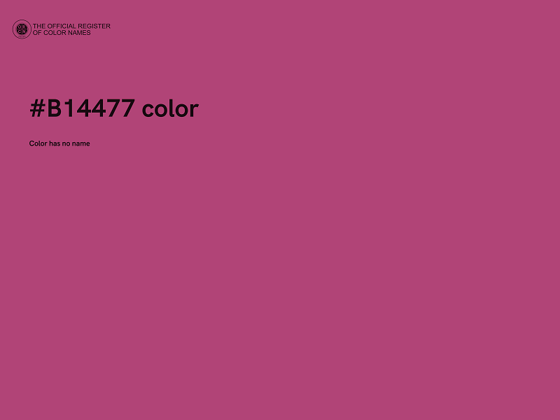 #B14477 color image