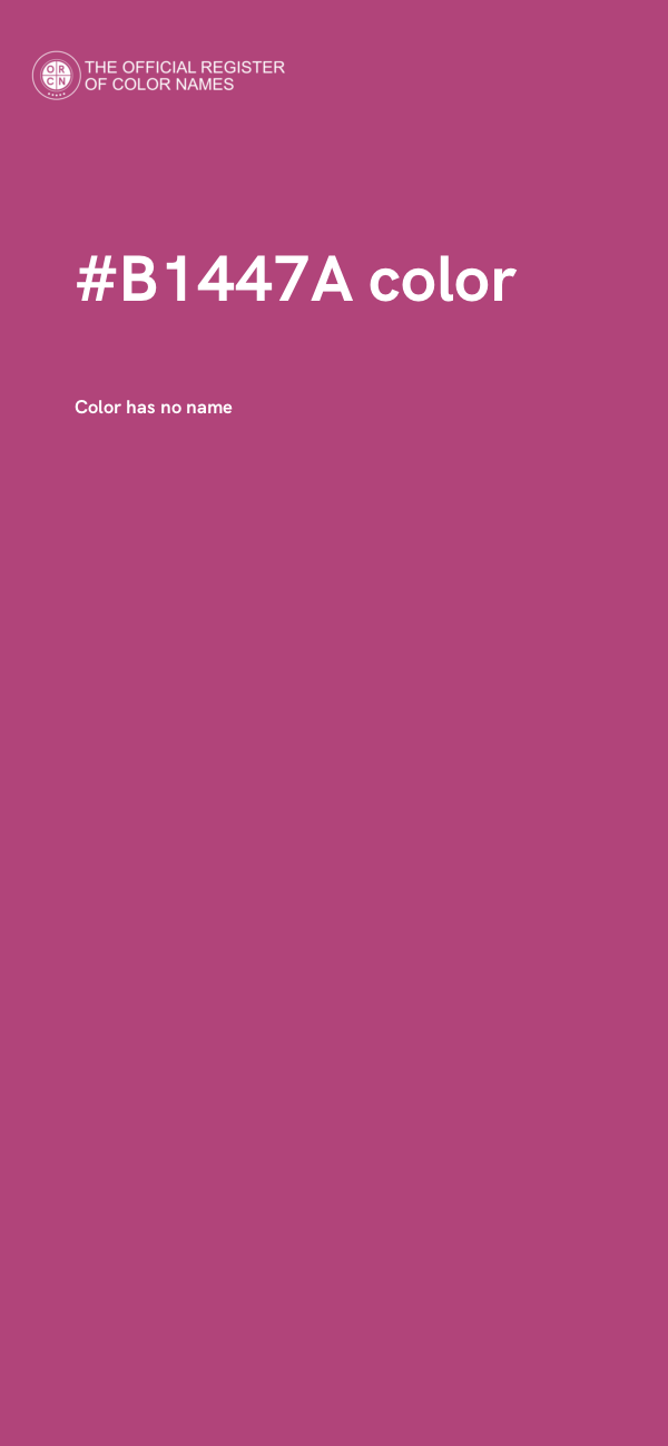 #B1447A color image
