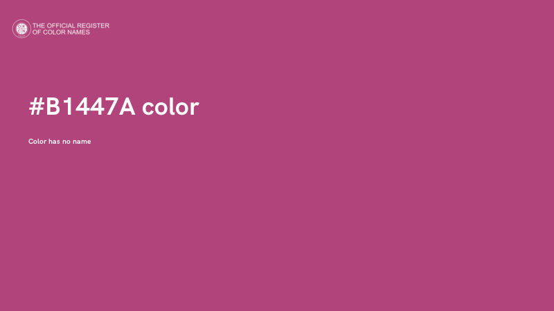 #B1447A color image