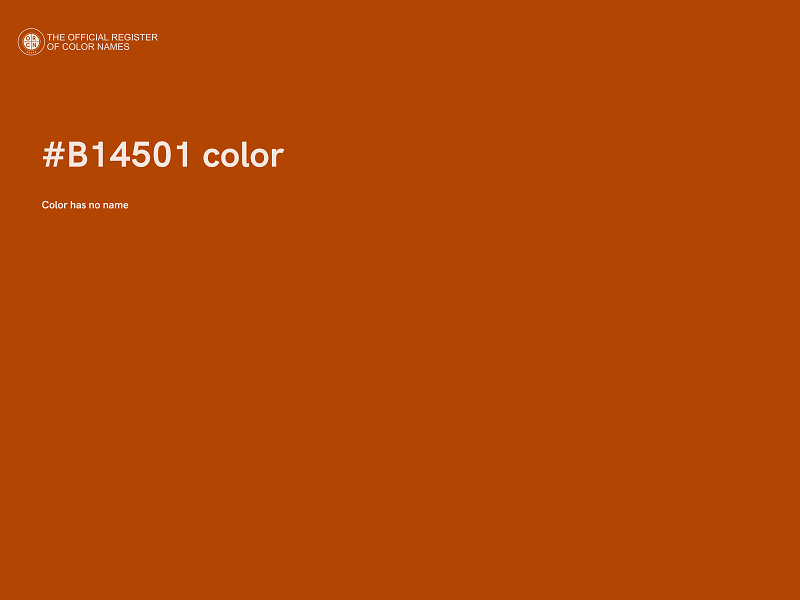 #B14501 color image
