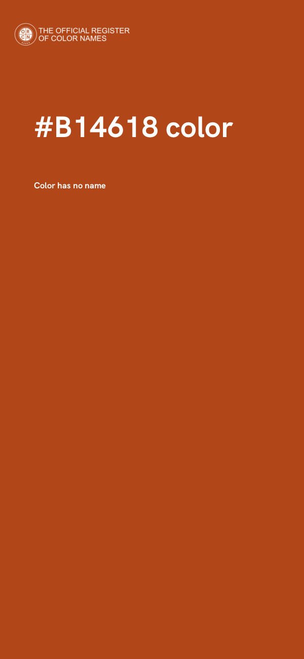 #B14618 color image