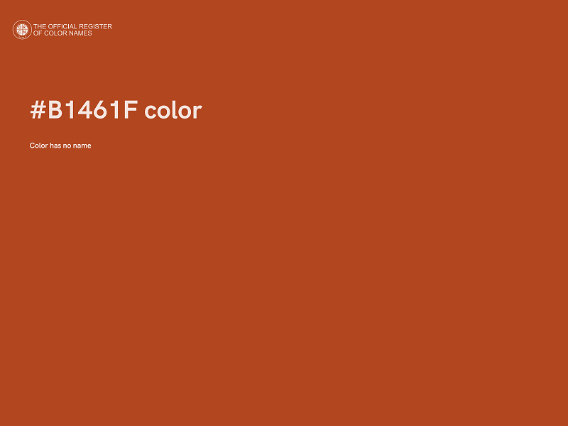 #B1461F color image