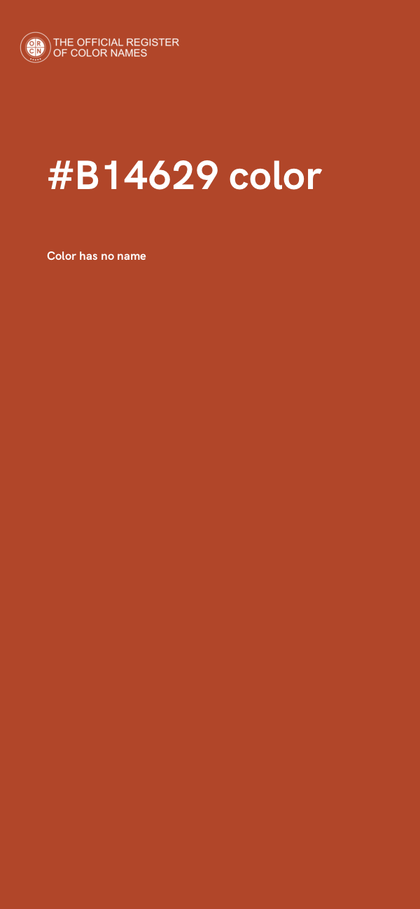 #B14629 color image