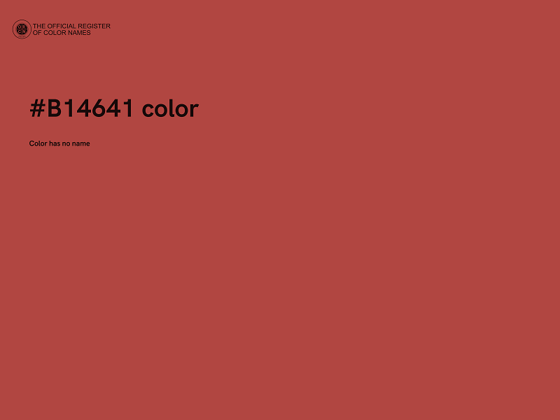 #B14641 color image