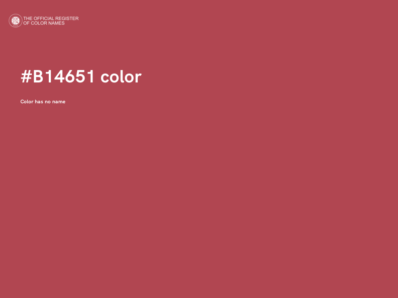#B14651 color image