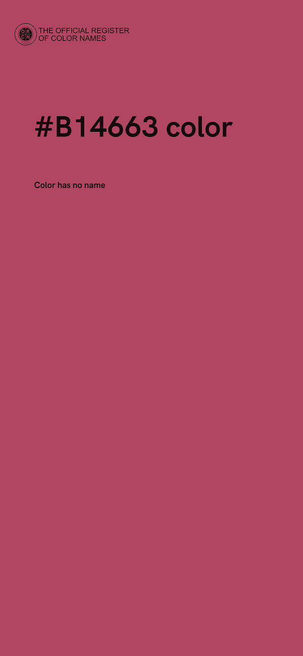 #B14663 color image