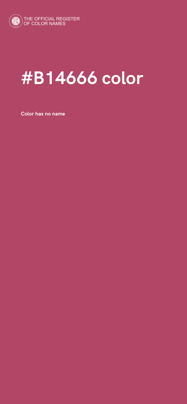 #B14666 color image