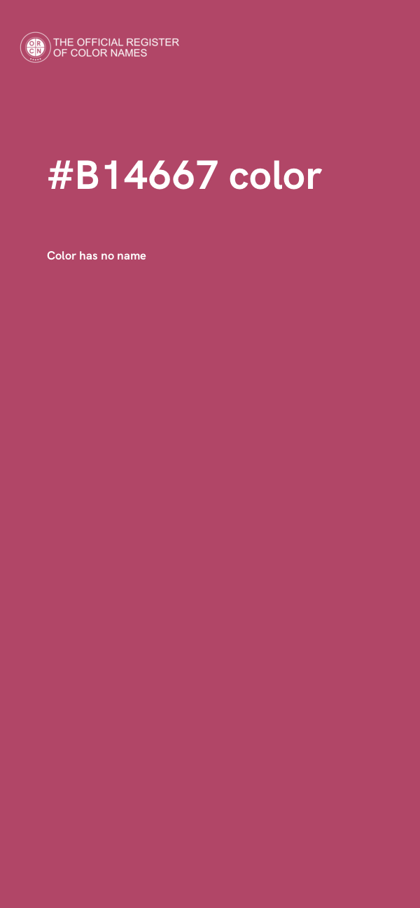 #B14667 color image