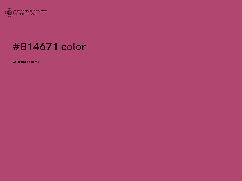 #B14671 color image