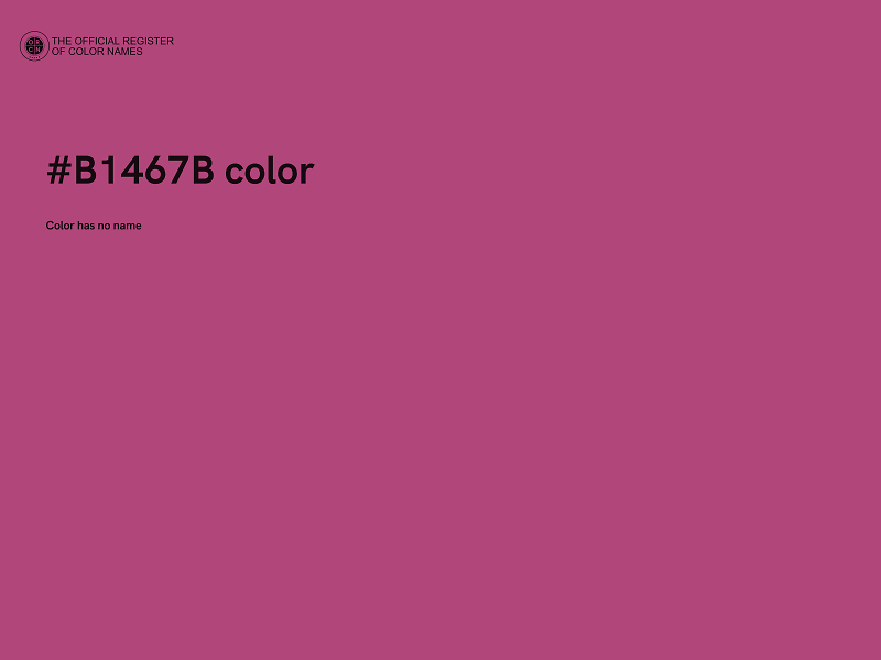 #B1467B color image