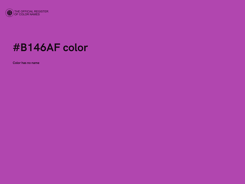 #B146AF color image