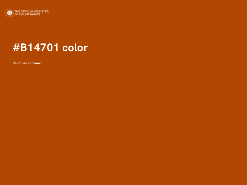 #B14701 color image