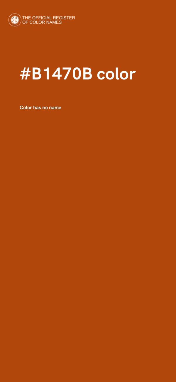 #B1470B color image