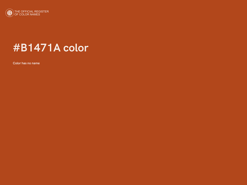 #B1471A color image