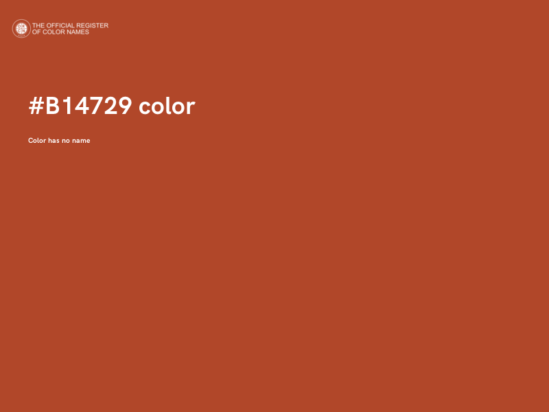 #B14729 color image
